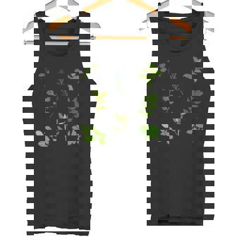 グリーン 料理 料理 ガーデン ハーブ パターン タンクトップ - Kawaiitshirt