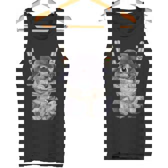 グレー 兎 うさぎ 抱っこ 抱っこ紐 タンクトップ - Kawaiitshirt