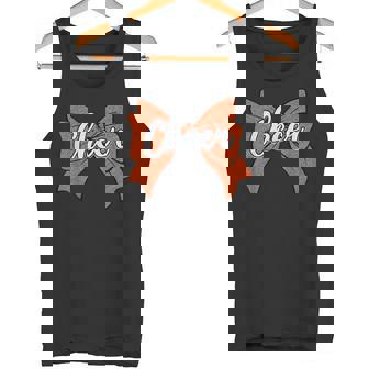 コケット オレンジ チア リボン スポーツ チアリーダー チアリーディング タンクトップ - Kawaiitshirt