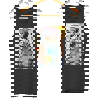 コツメカワウソ【どうぶつフレンズ】水彩画 動物 かわいい おしゃれ イラスト タンクトップ - Kawaiitshirt