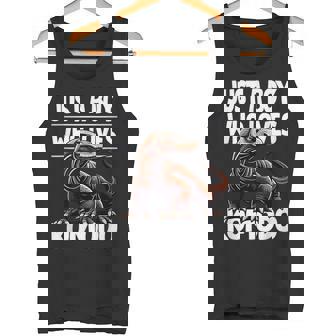 コモドドラゴンを愛するただの少年 男の子 キッズ タンクトップ - Kawaiitshirt