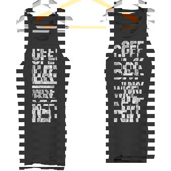 コーヒー ブラック ウイスキー きちんとしたシャツ 面白い バーボン ウイスキー スコッチ タンクトップ - Kawaiitshirt