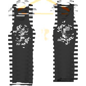 コーヒービーグル犬 タンクトップ - Kawaiitshirt