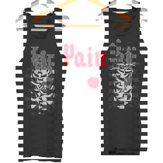 ゴシックスカルとバラ タンクトップ - Kawaiitshirt