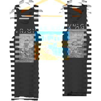 ゴッホ 面白いtシャツ アート アルルの跳ね橋 印象派 絵画 メンズ レディース 面白い 服 美術 油彩画 タンクトップ - Kawaiitshirt