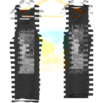 ゴッホ 面白いtシャツ アート 夜のカフェテラス 印象派 絵画 メンズ レディース 面白い 服 美術 油彩画 タンクトップ - Kawaiitshirt