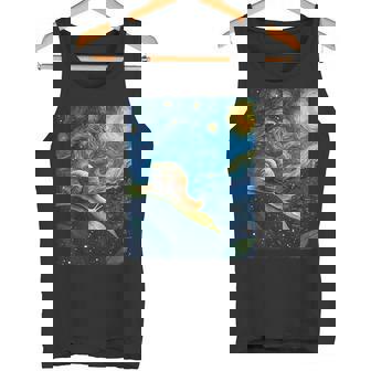 ゴッホの星空の夜のカタツムリスローモーバー動物愛好家 タンクトップ - Kawaiitshirt