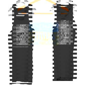 ゴッホ／ローヌ川の星月夜【世界の名画】（高精細画質）フィンセント・ファン・ゴッホ Gogh 美術館アート タンクトップ - Kawaiitshirt