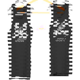 ゴースト！『おばけ 5ファイブ』【ゆるフレンズ】ハロウィンの まほうつかい お化け かわいいキャラクター イラスト タンクトップ - Kawaiitshirt