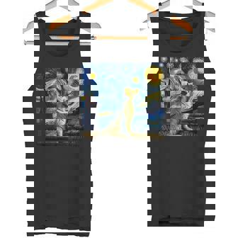 ゴールデンレトリバー 面白いtシャツ 犬 星月夜 イヌ かわいい メンズ おもしろ 服 グッズ ネタ わんこ タンクトップ - Kawaiitshirt