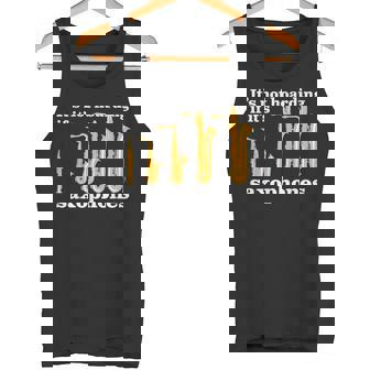 サックス奏者のための面白いサックスミームまたはサックスジョーク 「Axophone Joke 」 タンクトップ - Kawaiitshirt