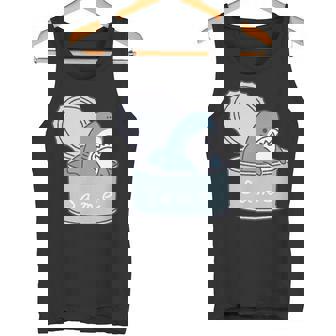 サメの缶詰め タンクトップ - Kawaiitshirt