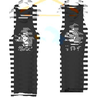 サメパンチ パンチを繰り出すサメ さめ 鮫 おもしろ タンクトップ - Kawaiitshirt