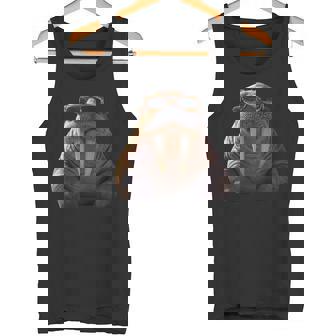 サングラスの牙を持つセイウチ アザラシ セイウチ タンクトップ - Kawaiitshirt