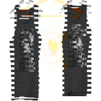 サングラスをかけたロットワイラー 愛犬自慢のロットワイラー タンクトップ - Kawaiitshirt