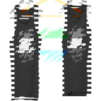 シエラレオネの国旗シエラレオネ タンクトップ - Kawaiitshirt