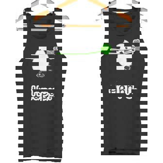 シマエナガ『四つ葉のクローバー』白い鳥【どうぶつフレンズ】動物 ゆるくて かわいい キャラクター イラスト タンクトップ - Kawaiitshirt