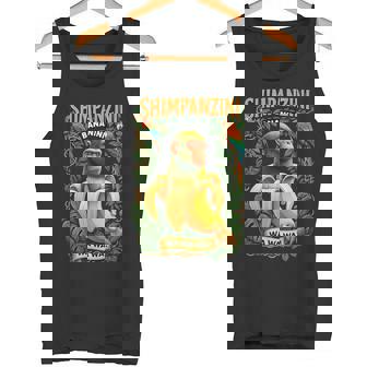 シンパンジーニ バナニーニ イタリアンブレイン チンパンジーとバナナ タンクトップ - Kawaiitshirt