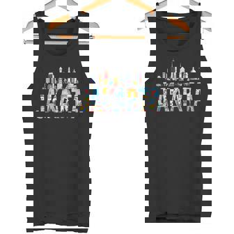 ジャカルタ旅行 インドネシア アウトフィット バケーション ジャカルタ タンクトップ - Kawaiitshirt