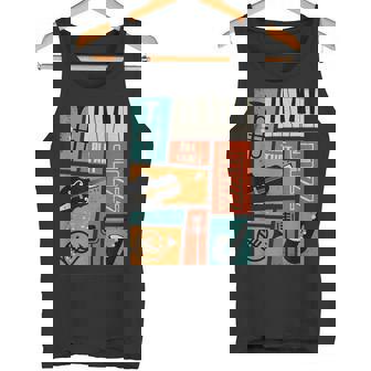 ジャズ音楽-レトロヴィンテージピアノジャズ タンクトップ - Kawaiitshirt