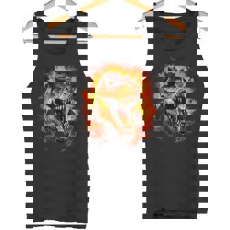 ジュラシックワールド ティラノサウルスレックス 恐竜の肖像画 タンクトップ - Kawaiitshirt