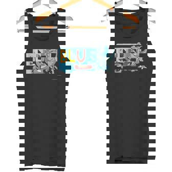 ジュラシック・ワールド Blue Cute Illustlation タンクトップ - Kawaiitshirt