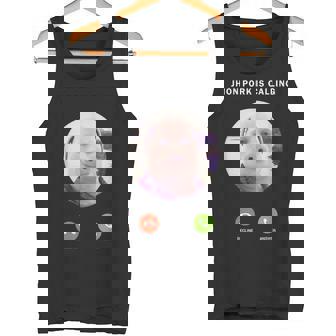 ジョン・ポークがファニー・アンサー・コール・フォンに電話をかけている タンクトップ - Kawaiitshirt