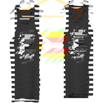 ジンバブエの旗ジンバブエ タンクトップ - Kawaiitshirt