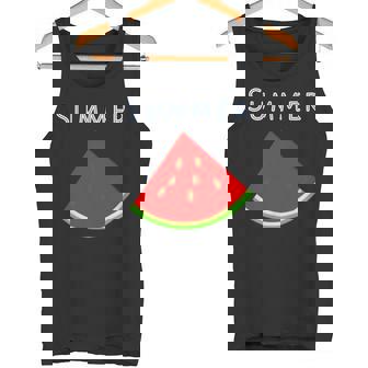 スイカ 1ピース・夏【 サマータイム 】リゾート・夏 大好き／面白 イラスト タンクトップ - Kawaiitshirt