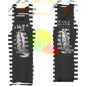 スイカ・夏【 サマータイム 】リゾート・夏 大好き／面白 イラスト タンクトップ - Kawaiitshirt