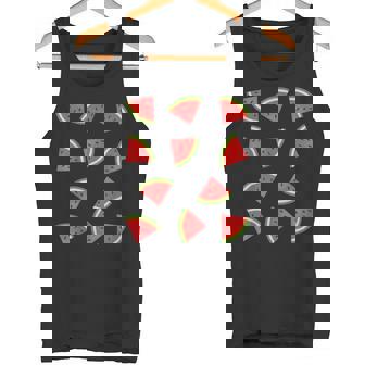 スイカ柄 フルーツスライス スイカ コスチューム タンクトップ - Kawaiitshirt