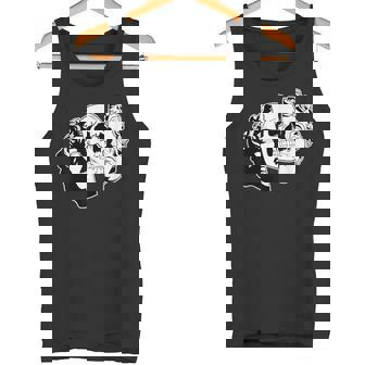 スカル×スタチュー タンクトップ - Kawaiitshirt