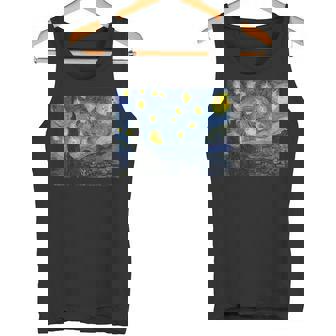 スクリーミングオウム オカメインコ 星月夜 タンクトップ - Kawaiitshirt