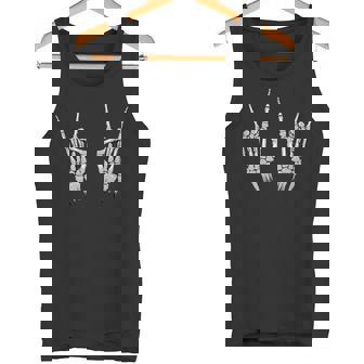 スケルトンハンド フレンチフォークロック ハードロック＆ヘヴィメタル タンクトップ - Kawaiitshirt