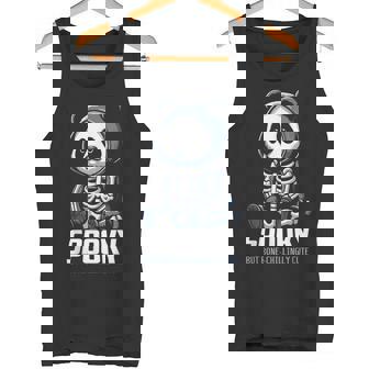 スケルトンパンダ 不気味なパンダベア タンクトップ - Kawaiitshirt