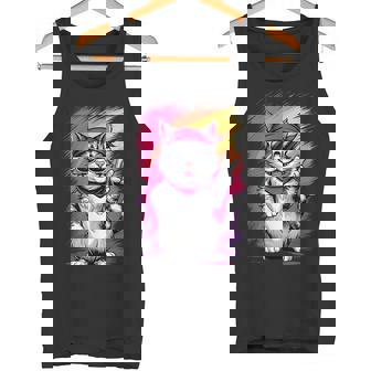 ストリートスタイル 猫 グラフィティ アート ストリートアート タンクトップ - Kawaiitshirt