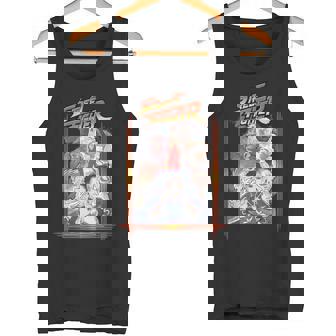 ストリートファイターポスターカバー 壮大なバトルロイヤル 象徴的なゲーマー タンクトップ - Kawaiitshirt