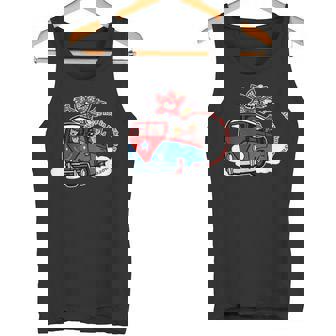 ストレンジャー・シングス・コード・レッド・ロード・トリップ・デモゴルゴン・アート タンクトップ - Kawaiitshirt