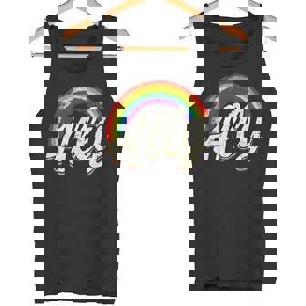 ストレートの味方、レインボーカラー、Lgbtプライド タンクトップ - Kawaiitshirt