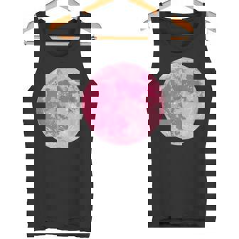 ストロベリームーンデザイン 満月 かわいいピンクムーン タンクトップ - Kawaiitshirt