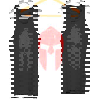 スパルタ戦士ヘルメットジムモチベーションスパルタ古代ギリシャ タンクトップ - Kawaiitshirt