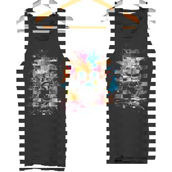 スプラッシュスタイルのドラムドラマードラムドラムのドラム タンクトップ - Kawaiitshirt