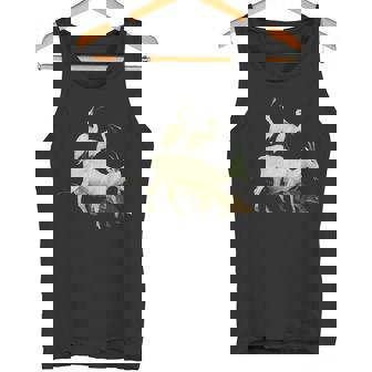 スプーンビルズとヤギの庭 地上の喜びの庭 タンクトップ - Kawaiitshirt