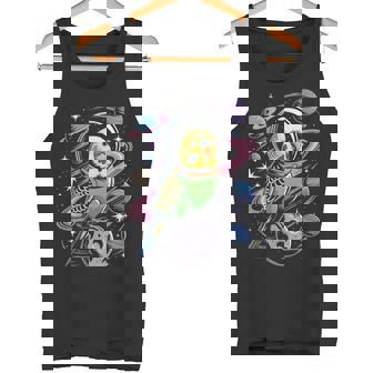 スペースセキセイインコ 宇宙飛行士セキセイインコ タンクトップ - Kawaiitshirt