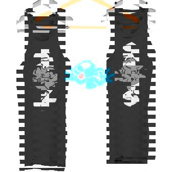 スマーフ ジョキー スマーフ 舌 ジョイフル ブルー コミック スマーフェット タンクトップ - Kawaiitshirt