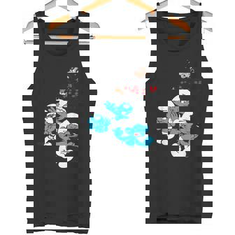 スマーフグループ スマーフ ガーガメル 魅惑のブルーフレンズのファン タンクトップ - Kawaiitshirt