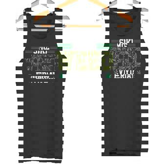 スモークウィード エブリデイ マリファナギフト 大麻スタイル タンクトップ - Kawaiitshirt