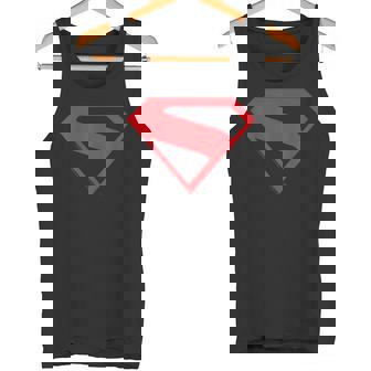 スーパーマン映画デザインのスーパーマンシルエット。 タンクトップ - Kawaiitshirt