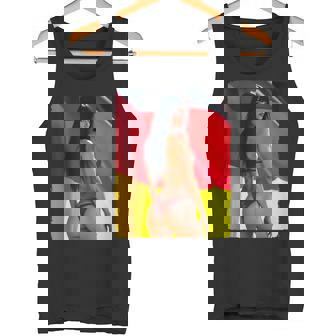 セクシーガールグラフィックtシャツ 「ビキニピンナップガール&ドイツ国旗」 タンクトップ - Kawaiitshirt