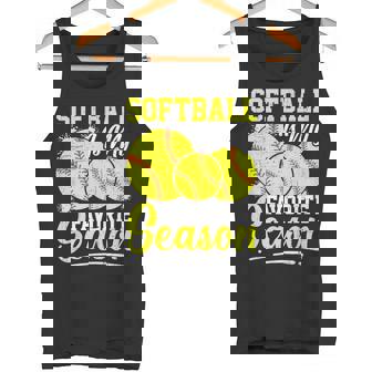 ソフトボールは私の好きな季節の楽しいデザイン。 タンクトップ - Kawaiitshirt